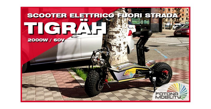 Scooter Elettrico a Ruote Grandi Fuori Strada