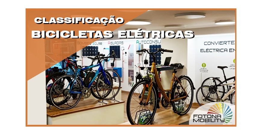Tipos de bicicletas elétricas.